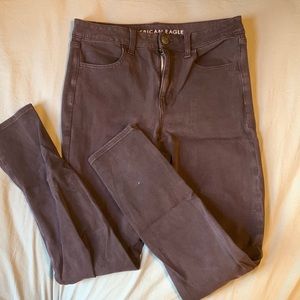 American eagle skinny jeans maroon